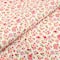 SINGER Small Pink Flowers on White Cotton Fabric